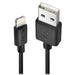 LINDY 2m USB to Lightning Cable, Black Black 2m