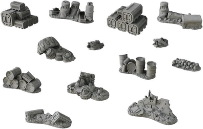 Mantic Sci-Fi Scatter Terrain - Tabletop Gaming Miniatures - Game - Kid - Plastic Scatter Terrain Pieces