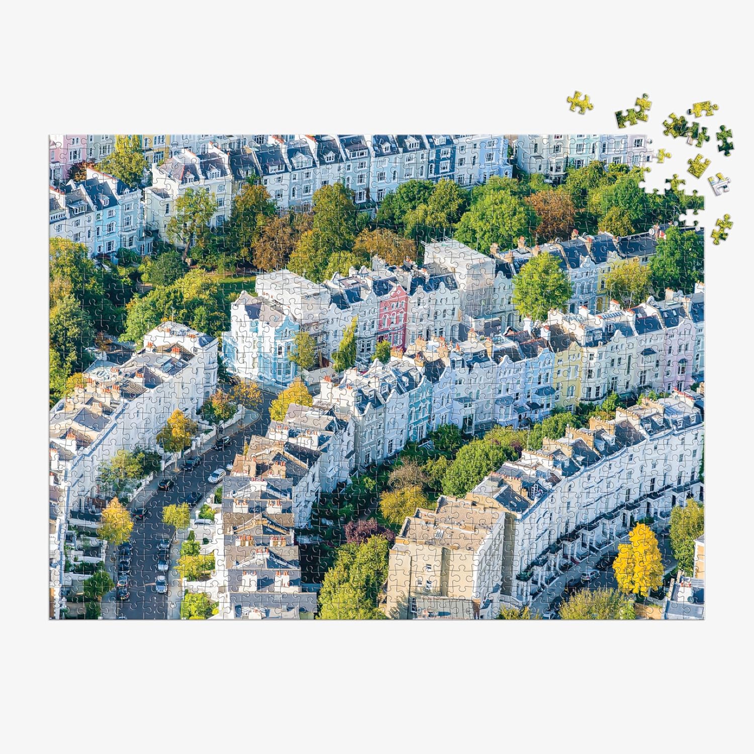 Galison- Gray Malin Notting Hill - Rompecabezas de 1000 Piezas con fotografía primaveral de ensueño, Multicolor (9780735380578