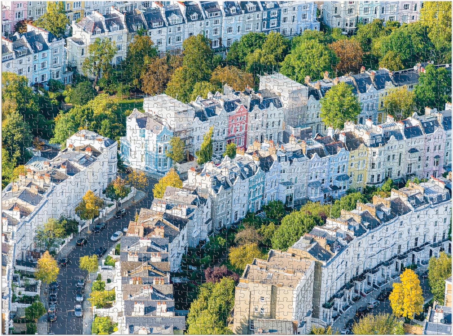 Galison- Gray Malin Notting Hill - Rompecabezas de 1000 Piezas con fotografía primaveral de ensueño, Multicolor (9780735380578