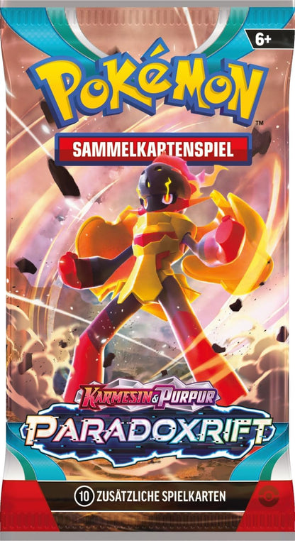 Pokémon-Sammelkartenspiel: Boosterpack-Display-Box Karmesin & Purpur – Paradoxrift (36 Boosterpacks) Single