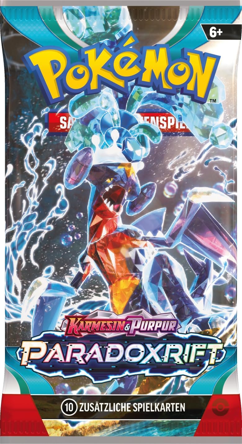 Pokémon-Sammelkartenspiel: Boosterpack-Display-Box Karmesin & Purpur – Paradoxrift (36 Boosterpacks) Single