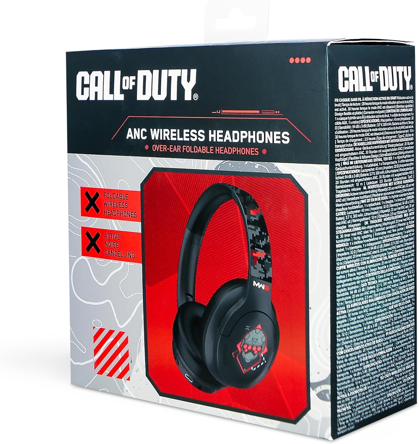 OTL Technologies COD256 Call of Duty Modern Warfare III ANC Over-Ear Foldable Wireless Headphones - Black