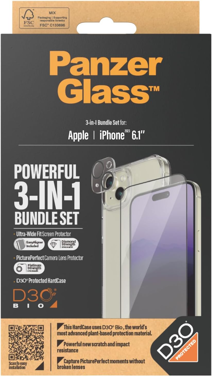PanzerGlass B1172 2809 écran et protection arrière de téléphones portables Protection d'écran transparent Apple 1