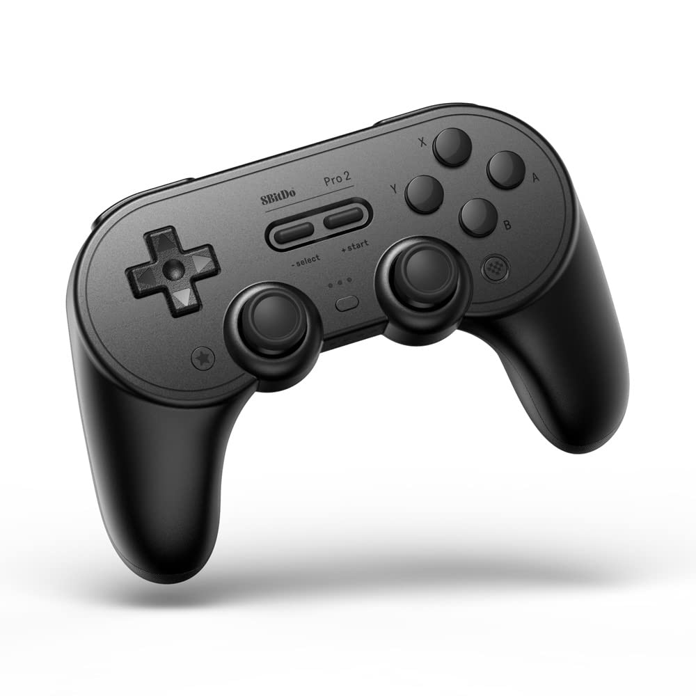 8Bitdo: Pro 2 Bluetooth Gamepad - Black (Pc/Switch/Android/Rasberry Pi)