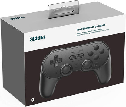 8Bitdo: Pro 2 Bluetooth Gamepad - Black (Pc/Switch/Android/Rasberry Pi)