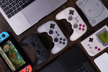 8Bitdo: Pro 2 Bluetooth Gamepad - Black (Pc/Switch/Android/Rasberry Pi)