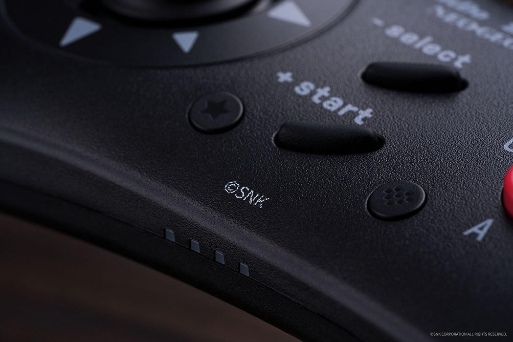 8Bitdo NEOGEO Wireless Controller for Windows, Android, and NEOGEO mini with Classic Click-Style Joystick - Officially Licensed by SNK (Black Edition)