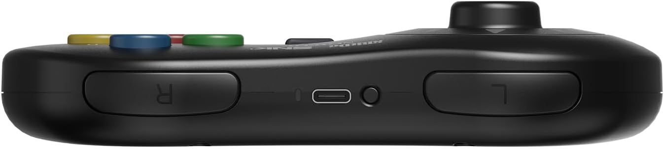 8Bitdo NEOGEO Wireless Controller for Windows, Android, and NEOGEO mini with Classic Click-Style Joystick - Officially Licensed by SNK (Black Edition)