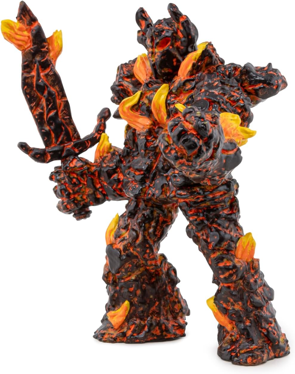 Papo Fantasy World Fire Golem Toy Figure, Three Years And Above, Brown/Orange (36026)