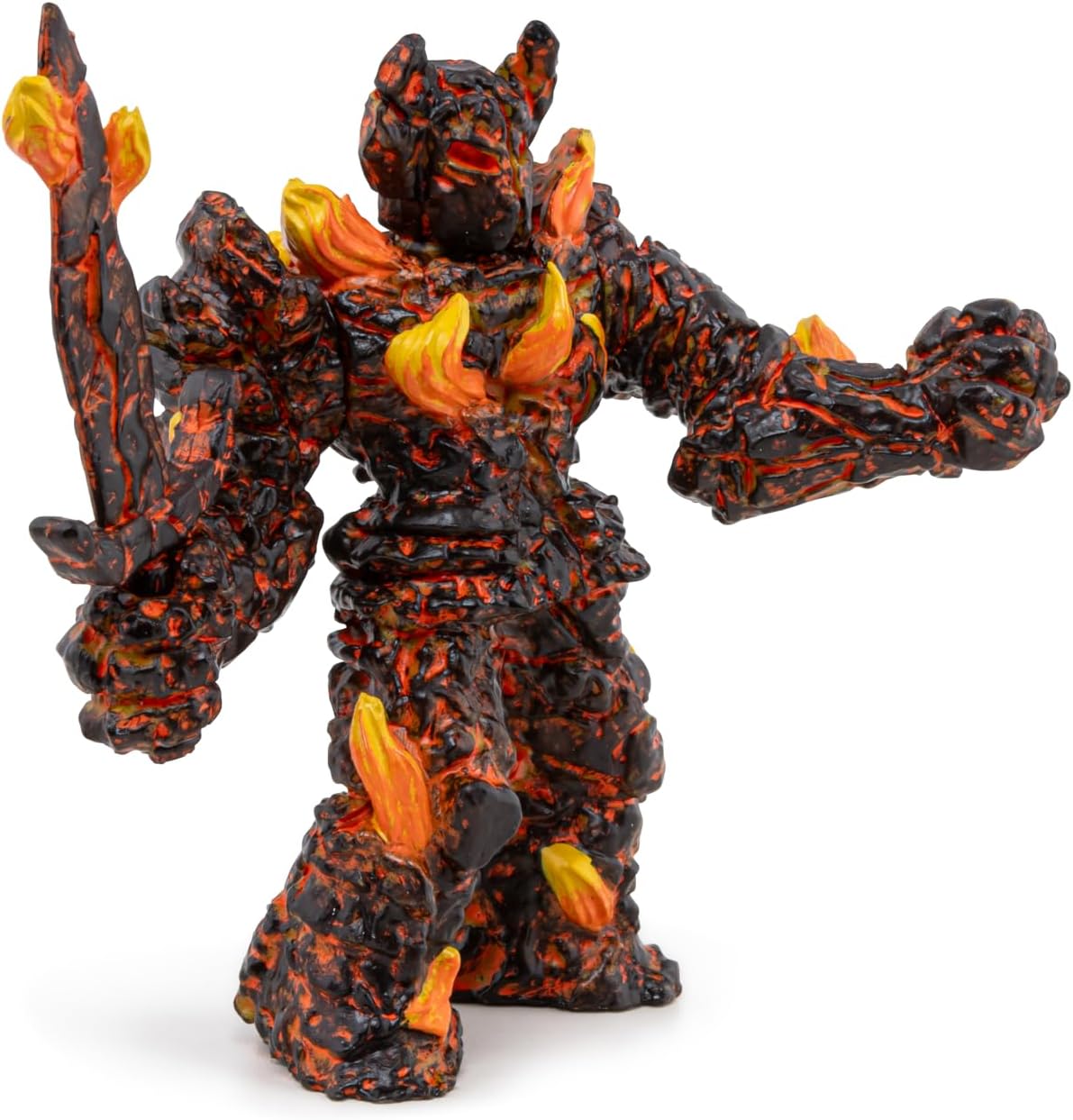 Papo Fantasy World Fire Golem Toy Figure, Three Years And Above, Brown/Orange (36026)