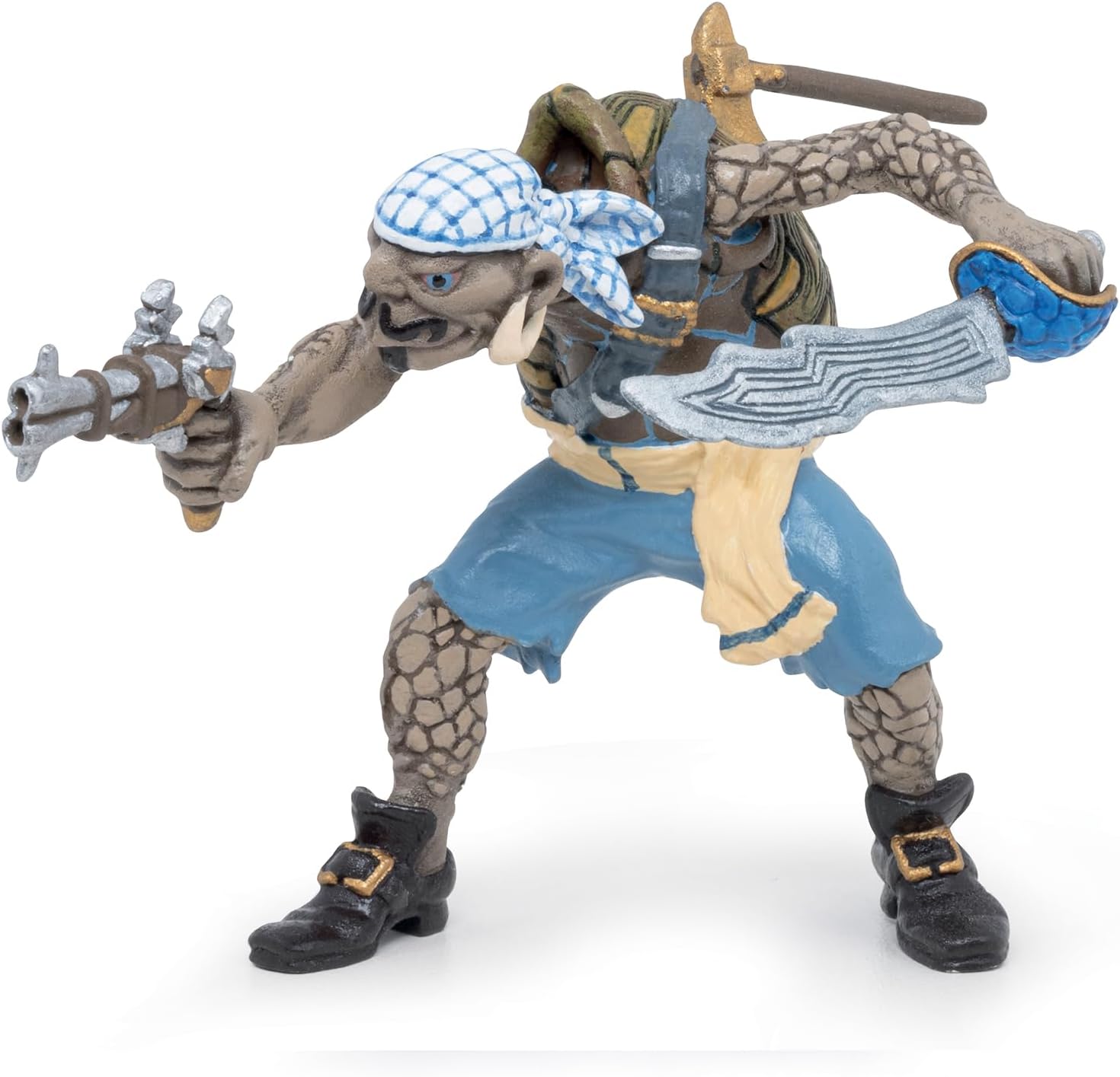 Papo - 39481 - Schildkröte-Mutantenpirat - Piraten UND KORSAREN - Für Kinder - Geeignet für Jungen und Mädchen - Ab 3 Jahren