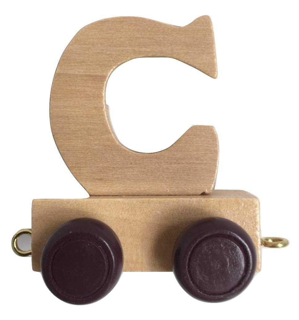 Childrens Personalised Wooden Alphabet Letter Train A-Z Name Set All Letters Available (Letter C
