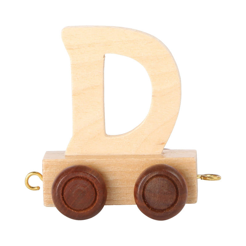 Childrens Personalised Wooden Alphabet Letter Train A-Z Name Set All Letters Available (Letter D)