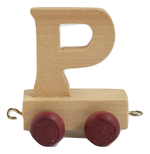 Childrens Personalised Wooden Alphabet Letter Train A-Z Name Set All Letters Available (Letter P