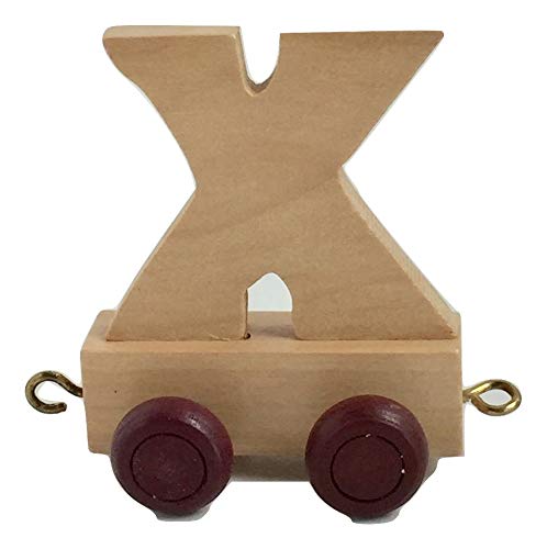 Childrens Personalised Wooden Alphabet Letter Train A-Z Name Set All Letters Available (Letter X
