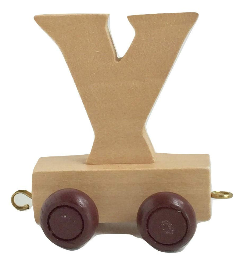 Childrens Personalised Wooden Alphabet Letter Train A-Z Name Set All Letters Available (Letter Y)