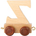 treinkarretje letter Z hout beige 5 x 3,5 x 6 cm