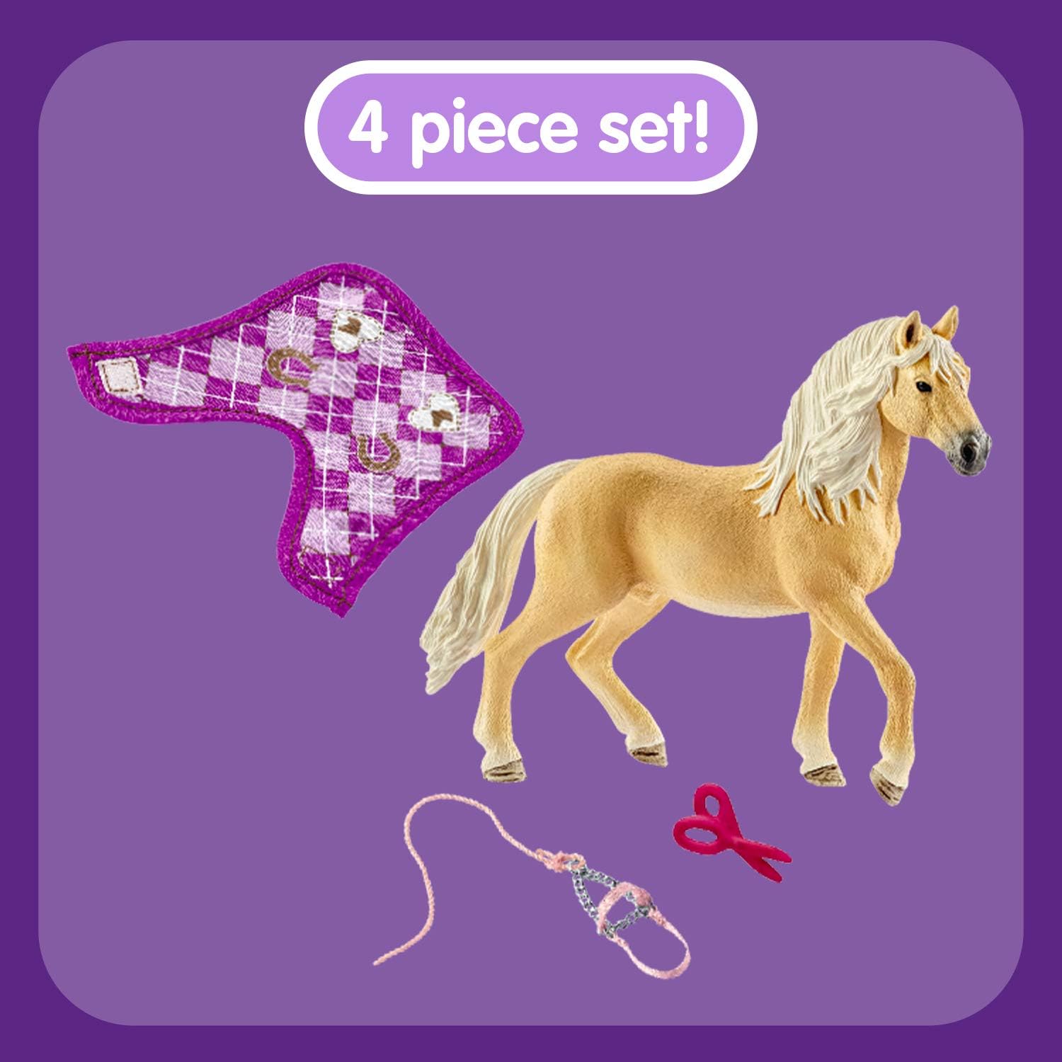 schleich 42431 Horse Club Sofia’s fashion creation, from 5 years, HORSE CLUB - Playset, 4 pieces, Purple