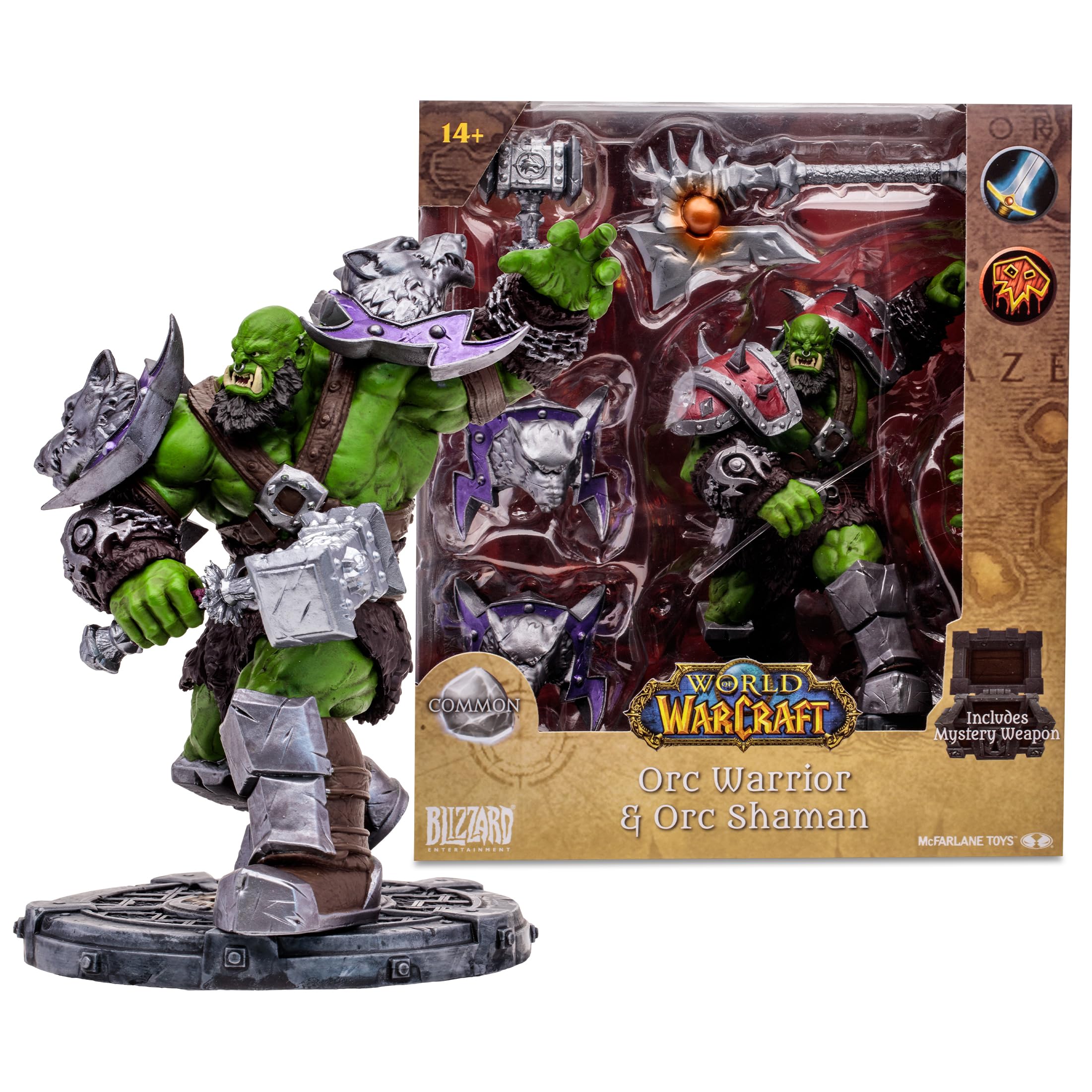 McFarlane World of Warcraft Figurine Orc: Shaman/Warrior 15 cm