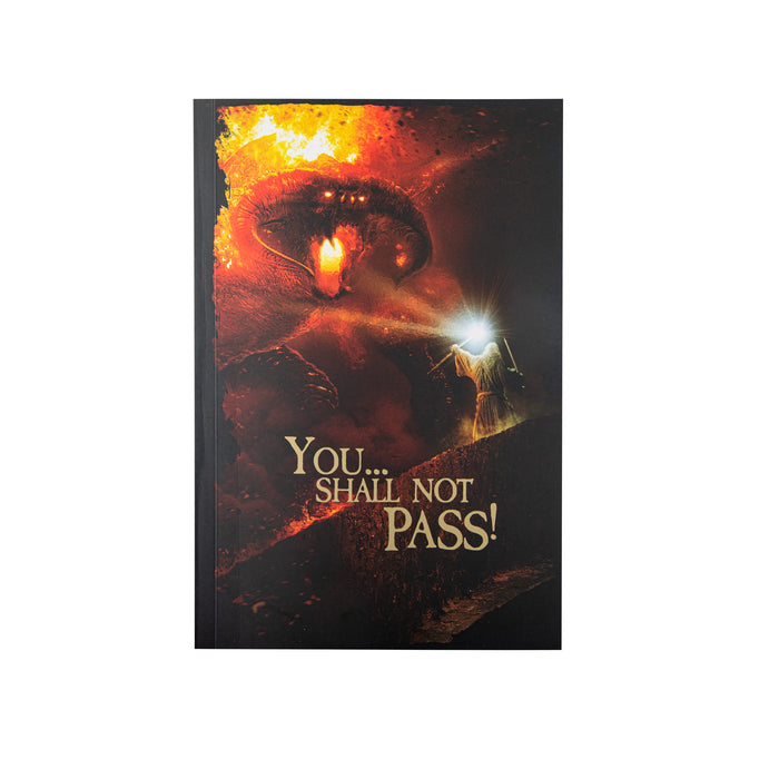Cinerepliche The Lord of The Rings – You Will Not Pass Notebook 120p 14.5 x 21 cm – Officially Licensed