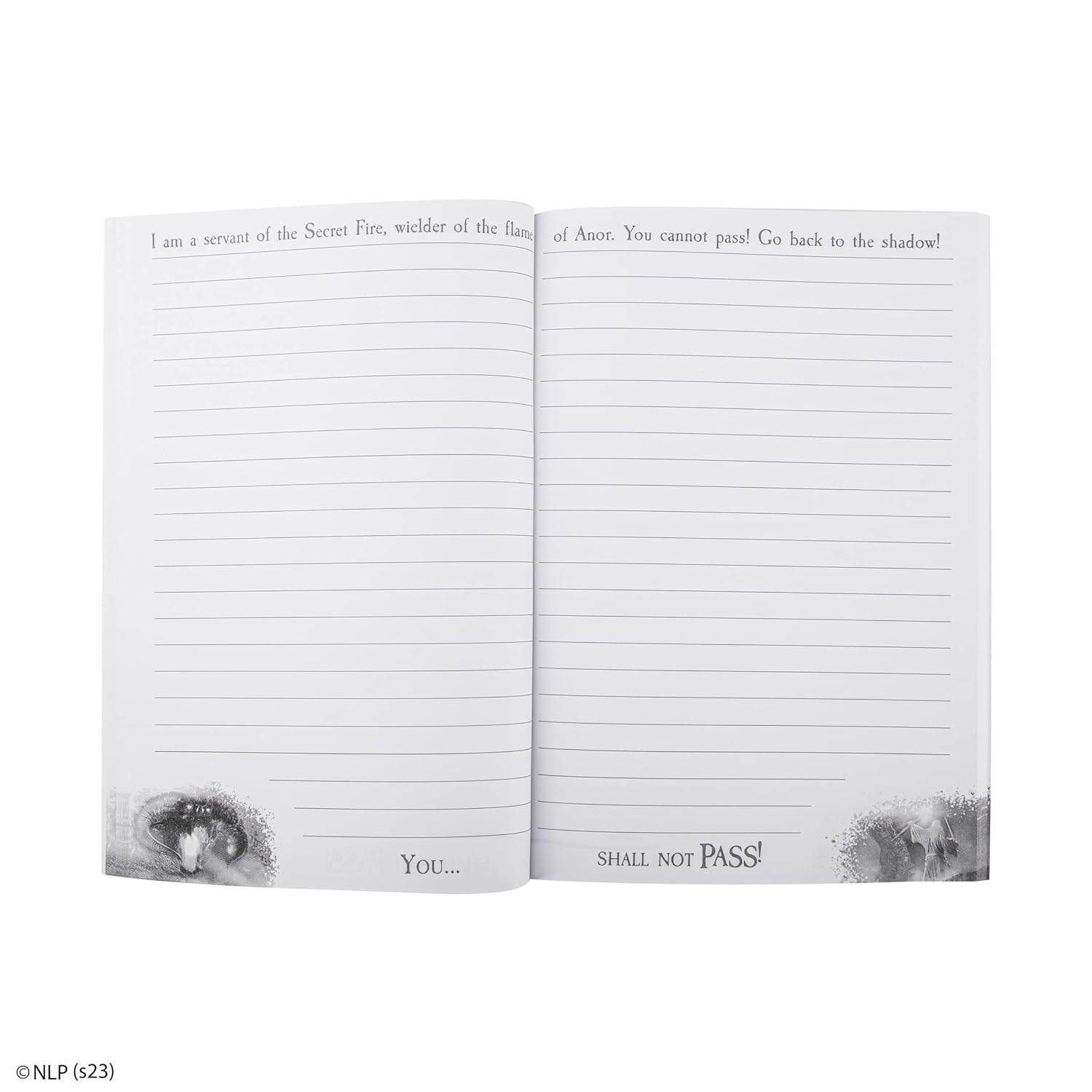 Cinerepliche The Lord of The Rings – You Will Not Pass Notebook 120p 14.5 x 21 cm – Officially Licensed
