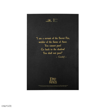 Cinerepliche The Lord of The Rings – You Will Not Pass Notebook 120p 14.5 x 21 cm – Officially Licensed