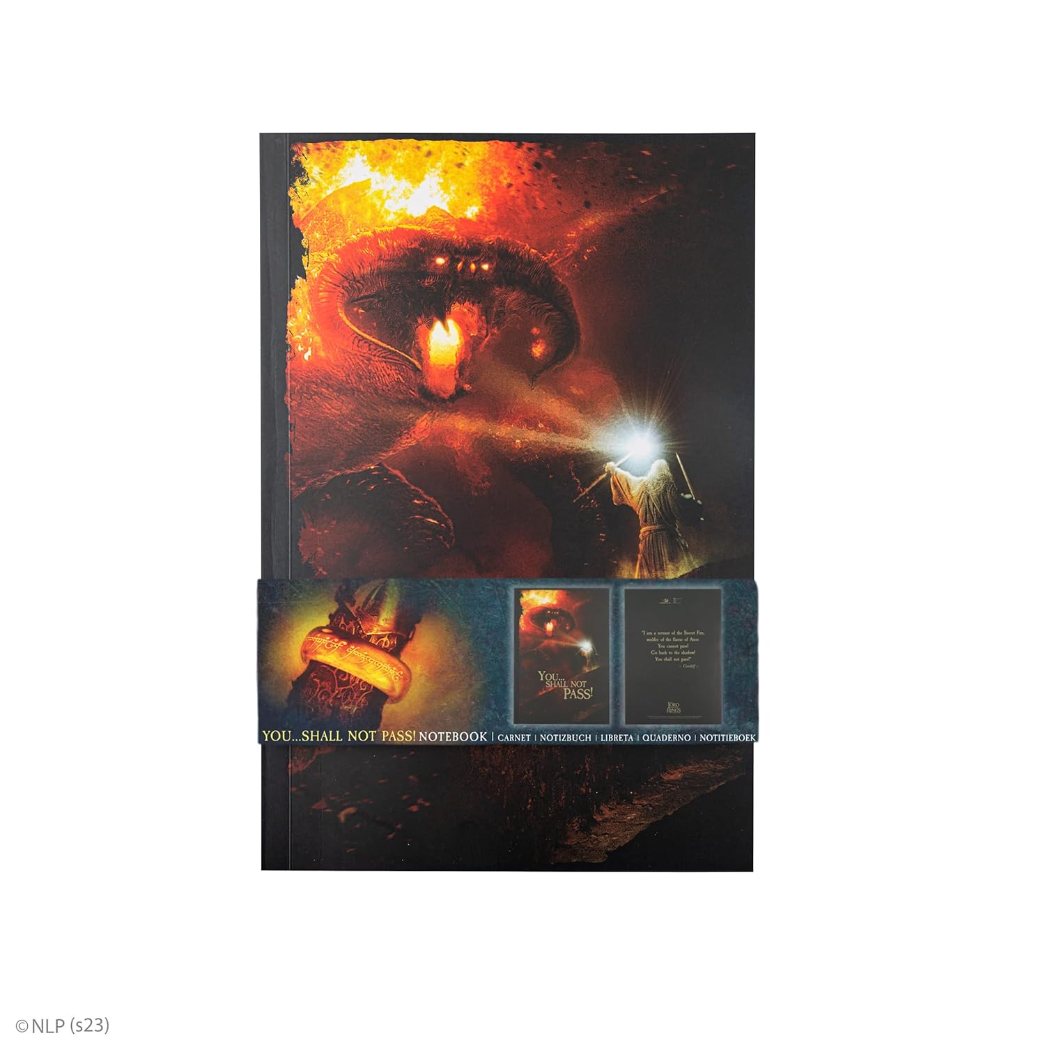 Cinerepliche The Lord of The Rings – You Will Not Pass Notebook 120p 14.5 x 21 cm – Officially Licensed