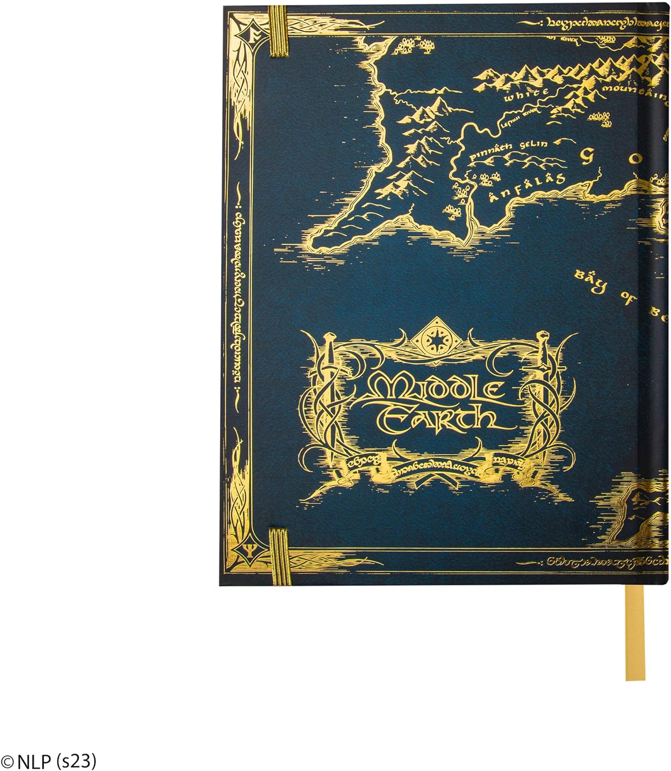 Cinereplicas Der Herr der Ringe - Mittelerde Hardcover Notizbuch mit faltbarer Karte 160p 14.5 * 21cm - Official License
