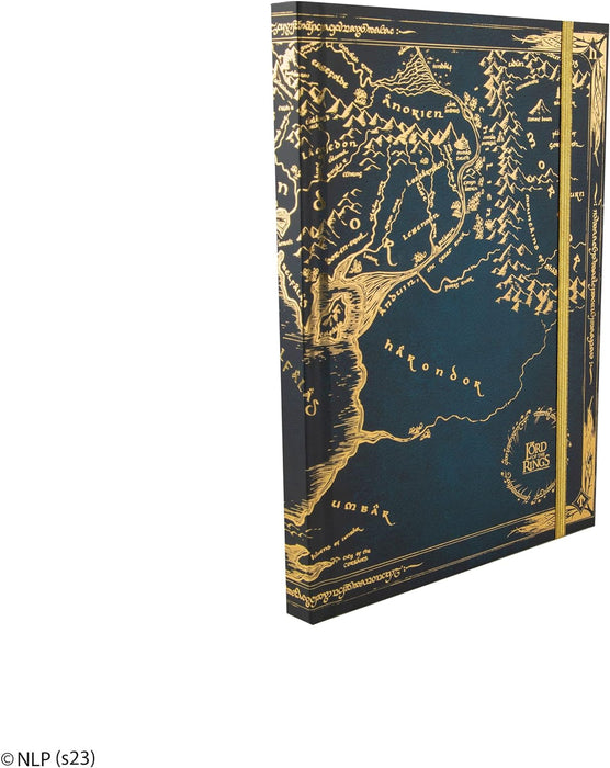 Cinereplicas Der Herr der Ringe - Mittelerde Hardcover Notizbuch mit faltbarer Karte 160p 14.5 * 21cm - Official License