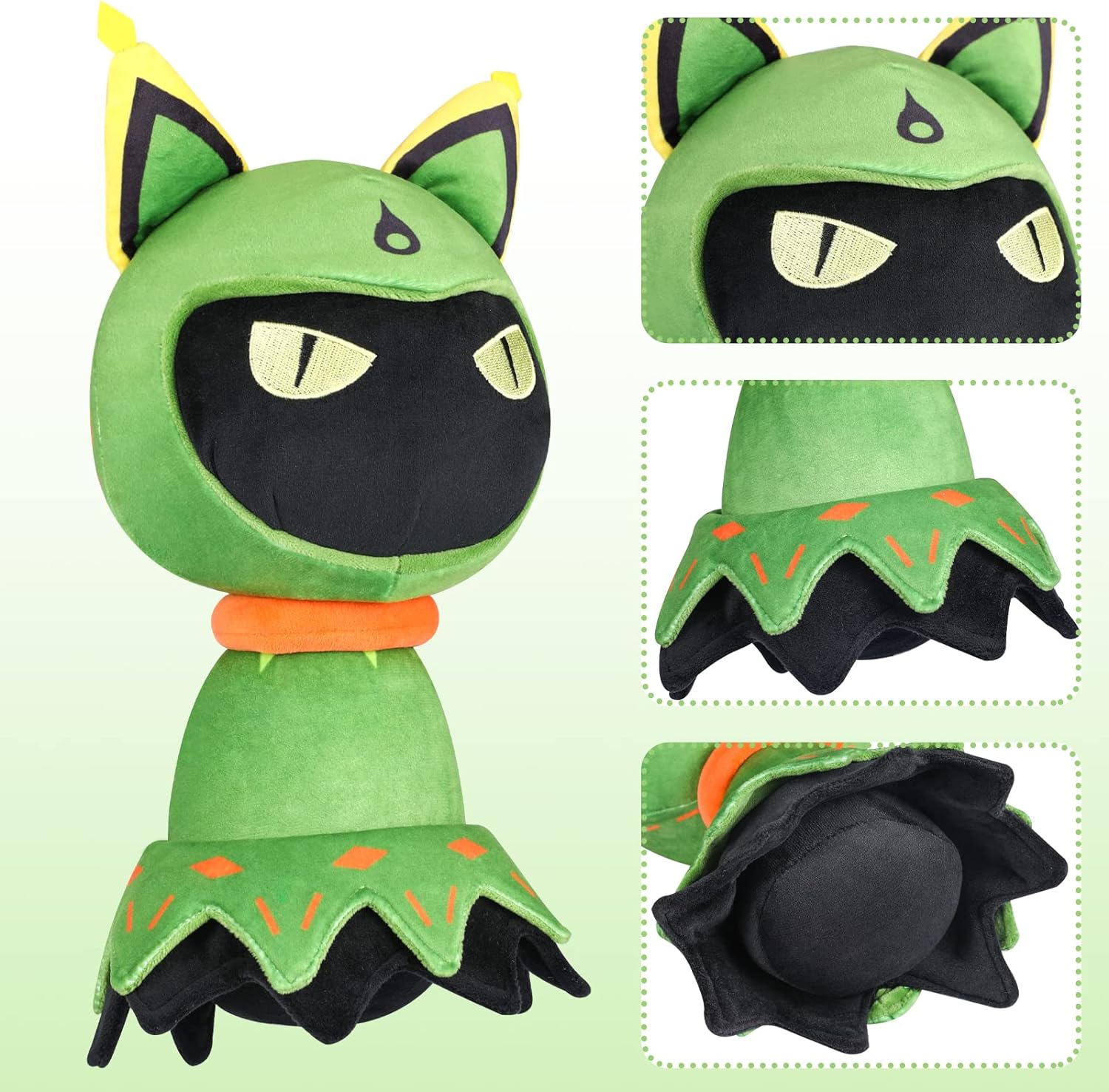 UTIEHD Genshin Impact Plush Cuilein-Anbar, Plushie Stuffed Toy Doll Cat, Collei Cosplay Costume Plushy Props for Fans