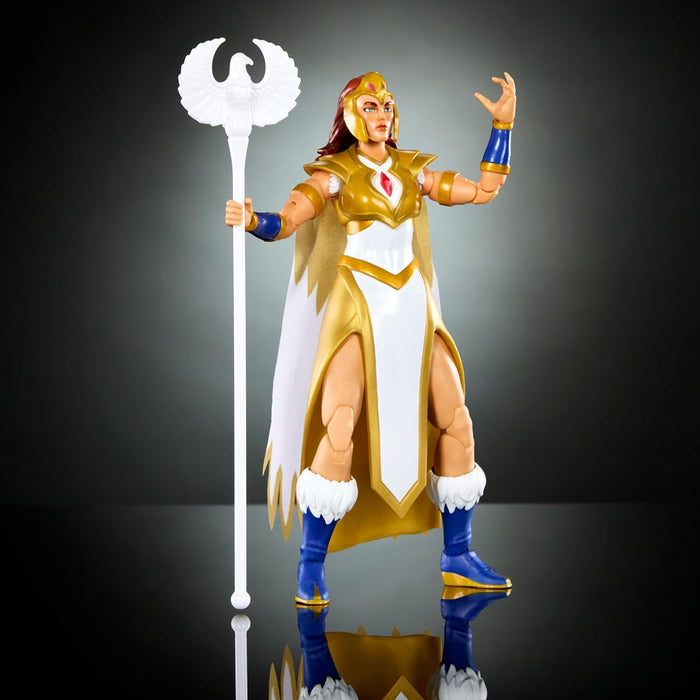 Masters of the Universe MOTU Revolution Sorceress Teela Figura de acción con accesorios, juguete +6 años (Mattel HYC45