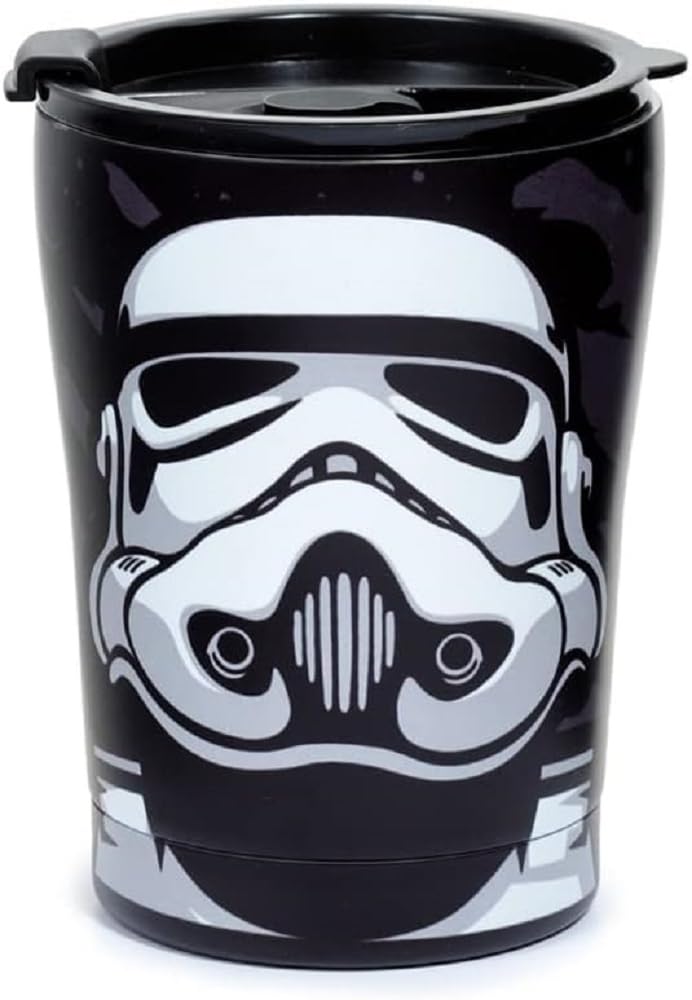 Puckator CUP72 The Original Stormtrooper Reusable Stainless Steel Hot & Cold Thermal Insulated Food & Drink Cup 300ml