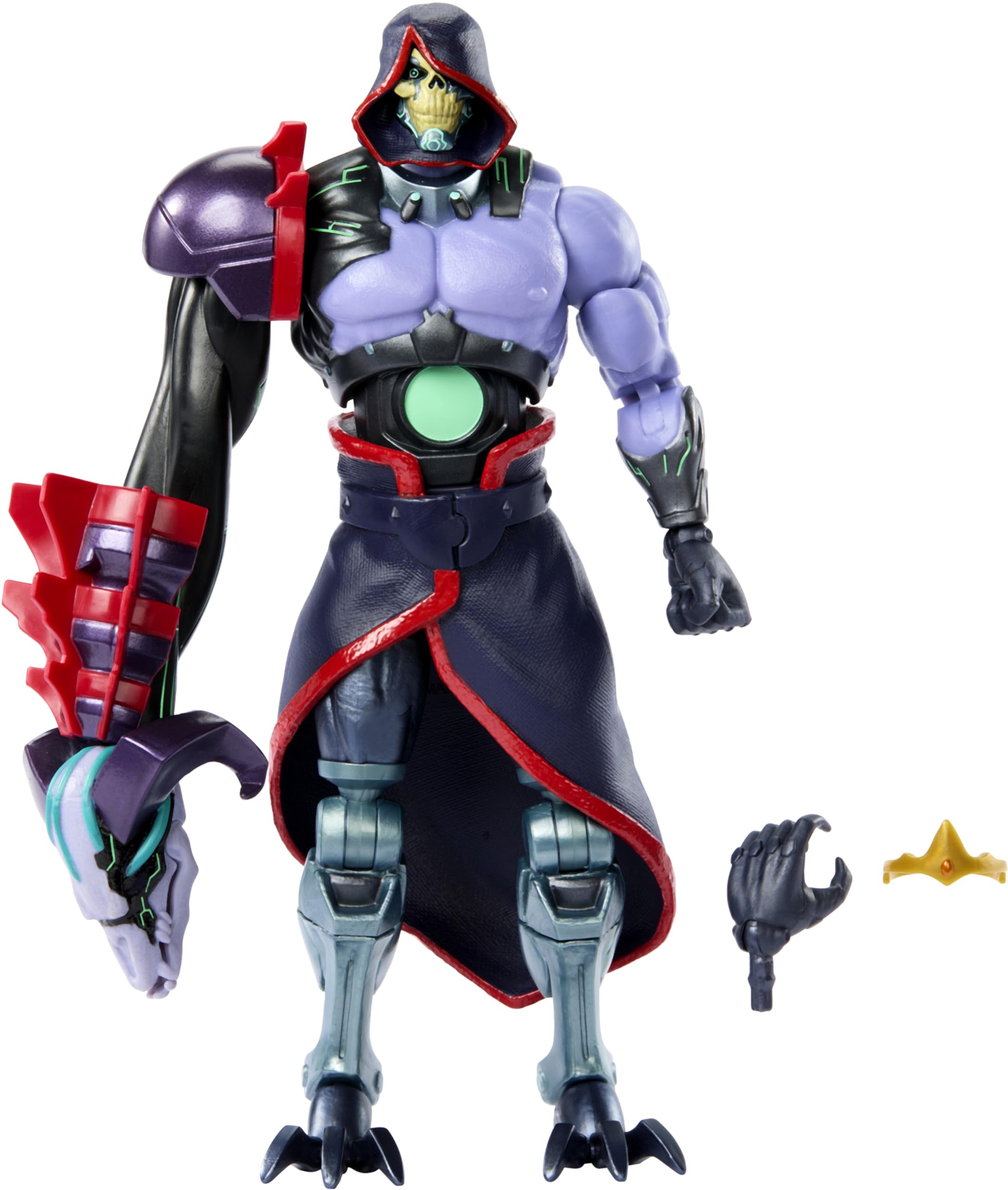Masters of the Universe MOTU Revolution Skeletek Figura de acción con accesorios, juguete +6 años (Mattel HYC46