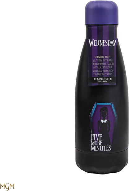 Cinereplicas Wednesday in his Coffin Bottle 500 ml Stainless Steel Official Licence