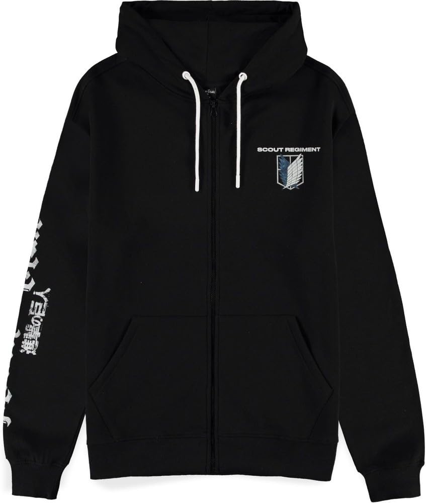 DIFUZED Eren Yeager Attack On Titan Hoodie sweatshirt, multicoloured, One Size