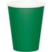 Creative Party PC563261 Lot de 8 gobelets jetables en carton Vert émeraude