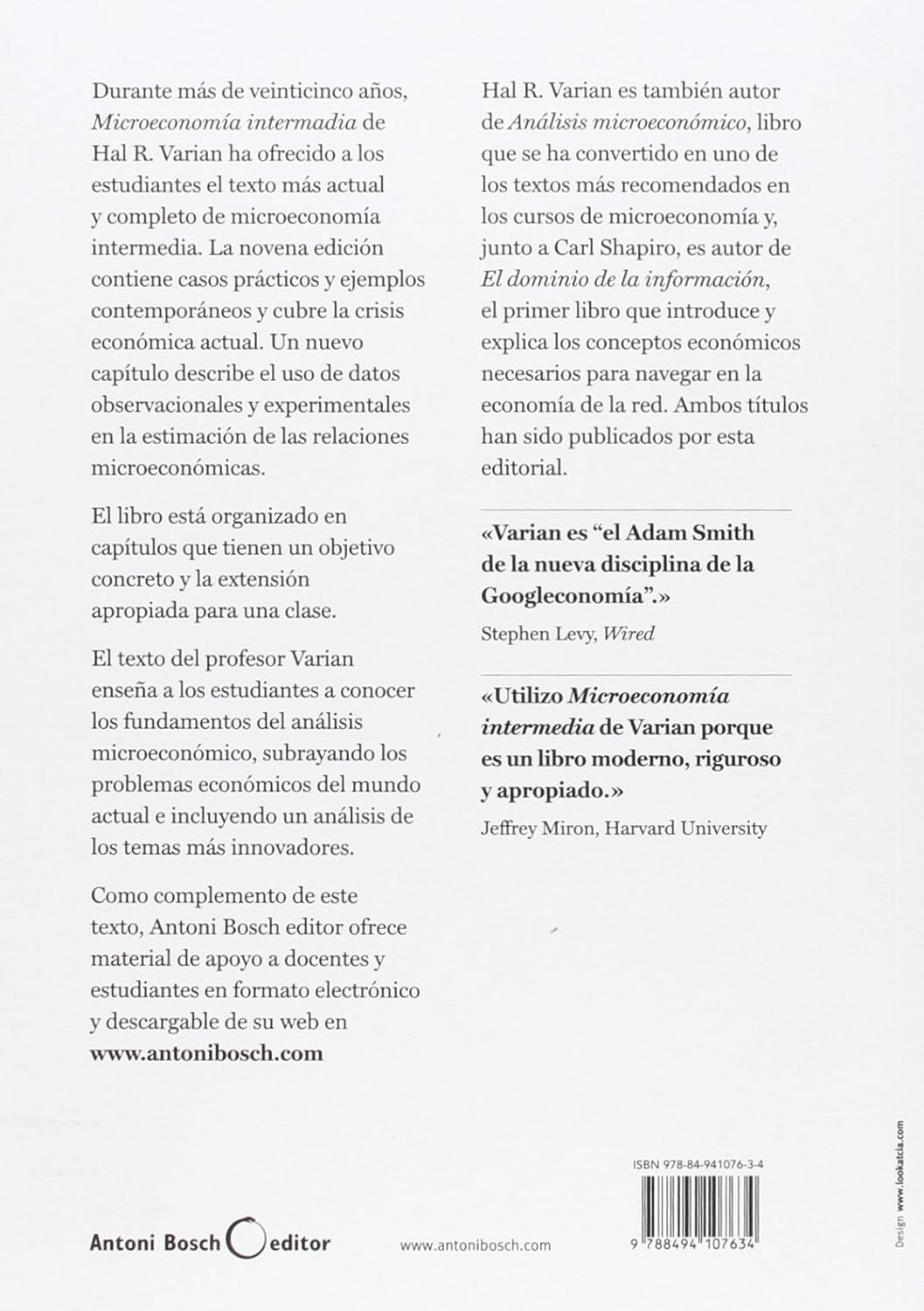 Microeconomía intermedia, 9th ed.