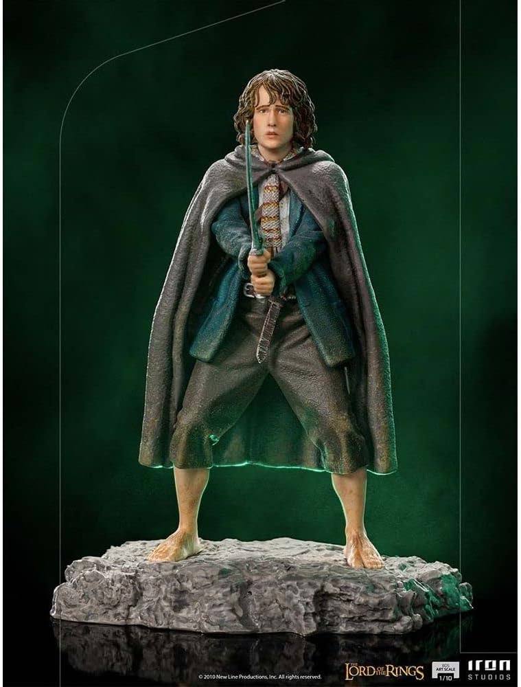 IRON STUDIOS- LOTR Pippin 1/10 Art Statue Lord of The Rings Estatuas, sólido, Multicolor, 1:10 (83200