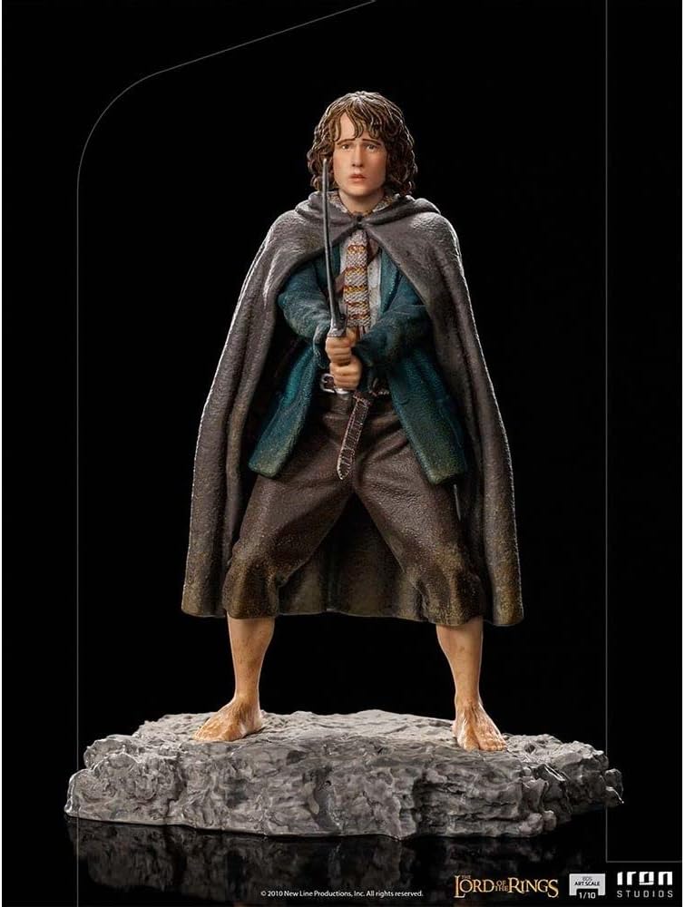 IRON STUDIOS- LOTR Pippin 1/10 Art Statue Lord of The Rings Estatuas, sólido, Multicolor, 1:10 (83200