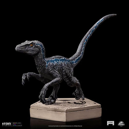 Iron Studios Jurassic World Icons Velociraptor Blue 9 cm