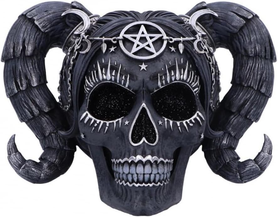Nemesis Now Drop Dead Gorgeous Solve and Coagula Figurine 20.5cm, Resin, Baphomet Doll Skull Ornament, Female Baphomet Black Skull Figurine, Cast in the Finest Resin, Expertly Hand-Painted 20.5cm Blac
