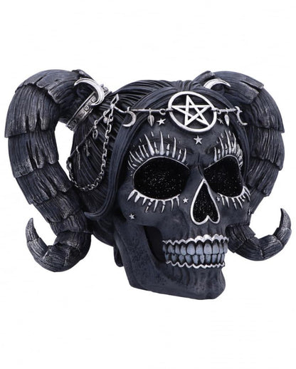Nemesis Now Drop Dead Gorgeous Solve and Coagula Figurine 20.5cm, Resin, Baphomet Doll Skull Ornament, Female Baphomet Black Skull Figurine, Cast in the Finest Resin, Expertly Hand-Painted 20.5cm Blac