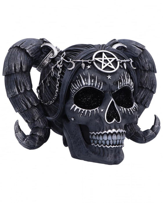 Nemesis Now Drop Dead Gorgeous Solve and Coagula Figurine 20.5cm, Resin, Baphomet Doll Skull Ornament, Female Baphomet Black Skull Figurine, Cast in the Finest Resin, Expertly Hand-Painted