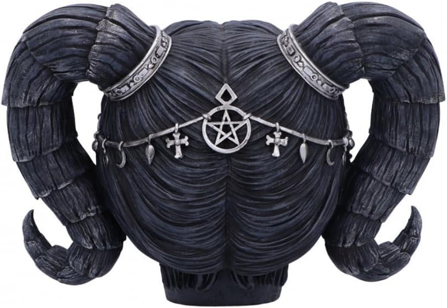 Nemesis Now Drop Dead Gorgeous Solve and Coagula Figurine 20.5cm, Resin, Baphomet Doll Skull Ornament, Female Baphomet Black Skull Figurine, Cast in the Finest Resin, Expertly Hand-Painted