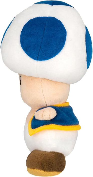 SUPER MARIO - Toad Bleu - Peluche 20cm