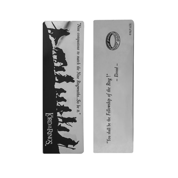 Cinereplicas Lord of The Rings - Metal Bookmark Fellowship - 14.8 x 4cm - Official License