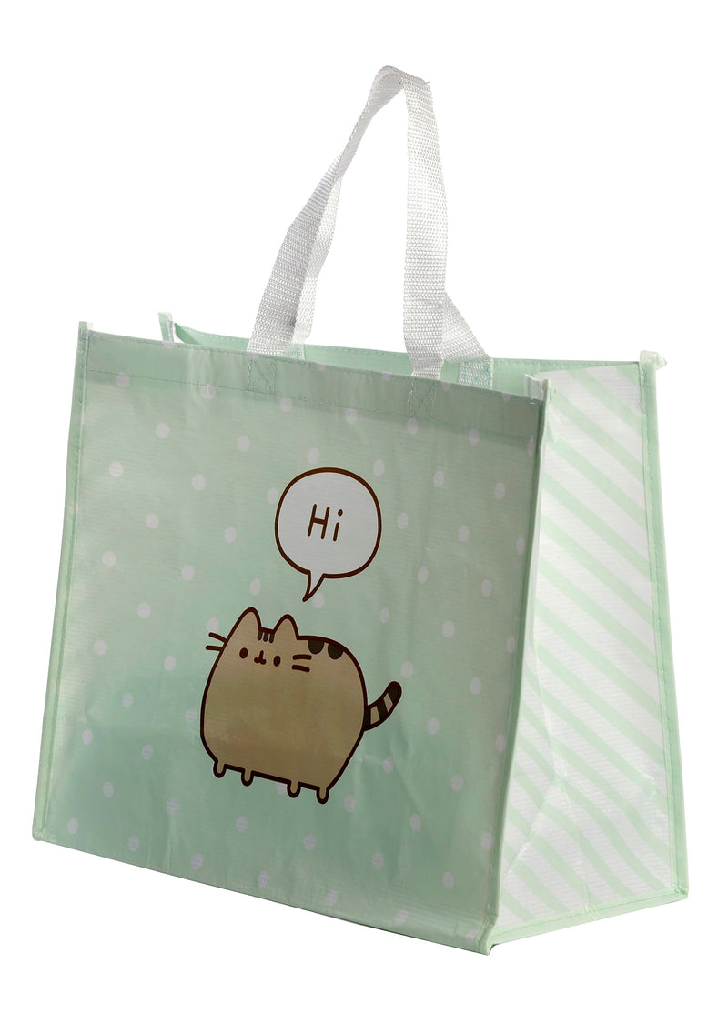 Puckator Pusheen Cat Reusable Shopping Bag Out Of Recycled Plastic Bottles - Shoulder Bags - Handbags for Women - Canvas Tote Bags for Women - Shopping Hand Bag - Large Ladies Bags - Aesthetic Stuff