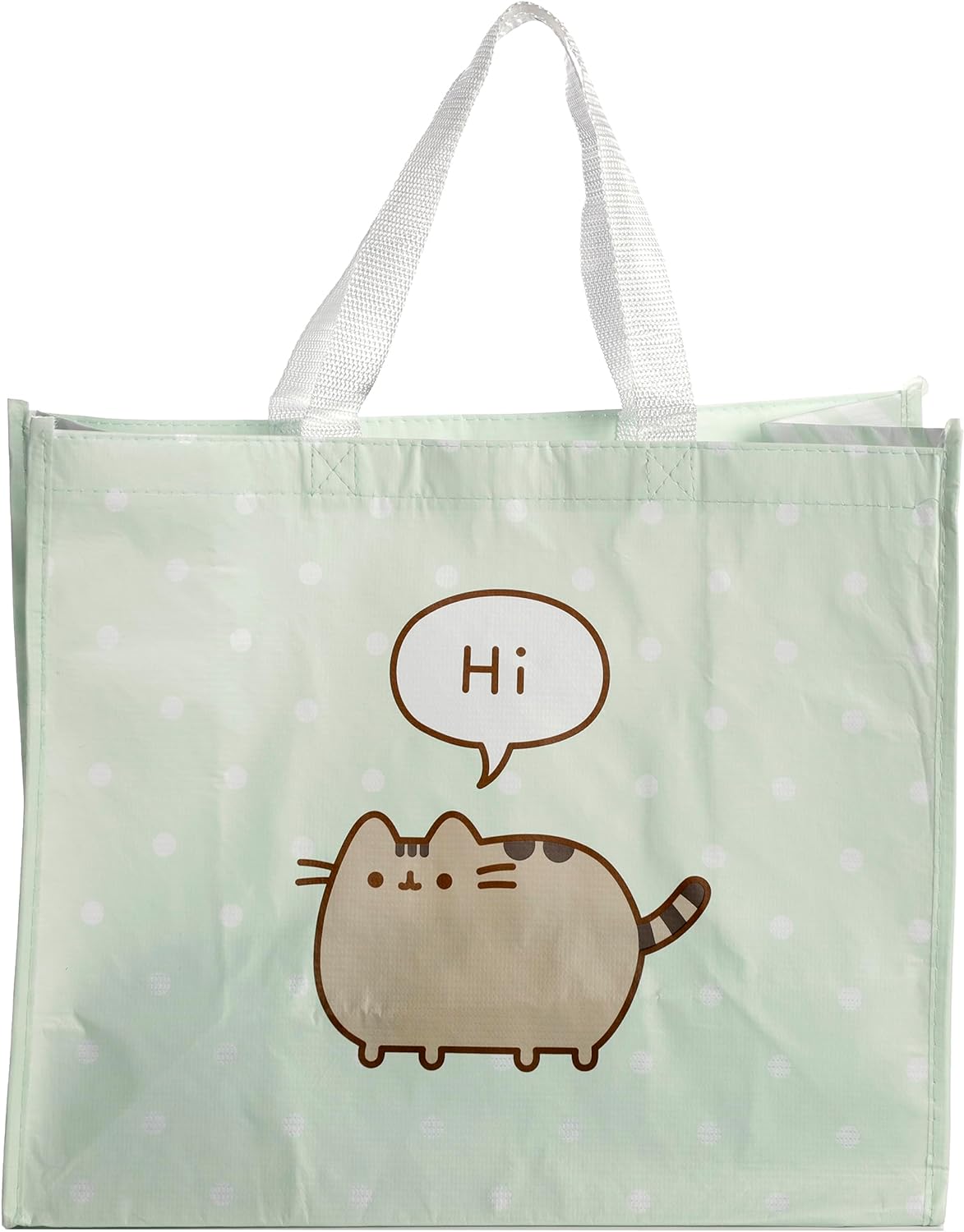 Puckator Pusheen Cat Reusable Shopping Bag Out Of Recycled Plastic Bottles - Shoulder Bags - Handbags for Women - Canvas Tote Bags for Women - Shopping Hand Bag - Large Ladies Bags - Aesthetic Stuff