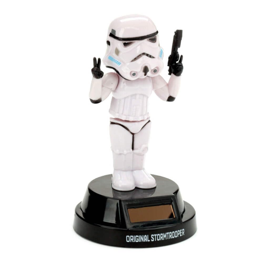 Puckator The Original Stormtrooper Peace Solar Pal - Home Office Table Desk Dashboard Car Decor Decoration - Gift Ideas - Gifts For Teenage Old Boy Girl Dad Mums Powered KIds Toys Toy Figure Figures